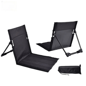 Chaise de plage pliante d'extérieur pour jardin et parc, avec coussin de dossier, 1 pièce, en tissu Oxford, pour pique-nique et camping, vente en gros - Product Image 1