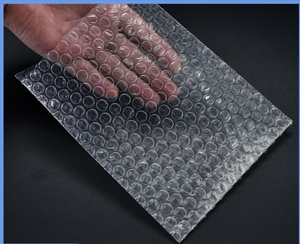 Lot de 100 sacs à bulles d'air recyclables personnalisés, auto-adhésifs, pour le transport, 4x6 pouces, double paroi, transparents - Product Image 5
