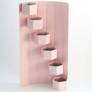 Hộp Trưng Bày Bó Hoa Hồng Hình Lục Giác Hộp Giấy Sắp Xếp Hoa Cưới Bán Sỉ 6 Lớp Hộp Hoa Cajas De Regalo - Product Image 6