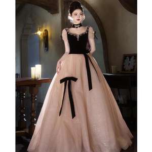 S01026L 2026 nouvelle mode français Hepburn Style robe de princesse <span class=keywords><strong>en</strong></span> fuite rêve étoilé robe de soirée élégante - Product Image 1