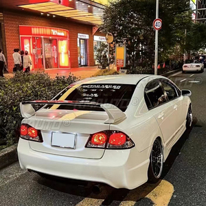 สปอยเลอร์ Honda Civic FD2 ปี 2006-2015 วัสดุ ABS คุณภาพสูง สปอยเลอร์หลังรถยนต์ สีรองพื้น สำหรับ Honda Civic - Product Image 4