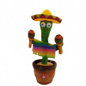 Juguete de Peluche de Cactus Bailarín - Material de Algodón y Algodón PP, Tamaño Personalizable de 11-30 cm, Diseño de Ferrosemilla, Recuerdo para Fiestas - Product Image 4
