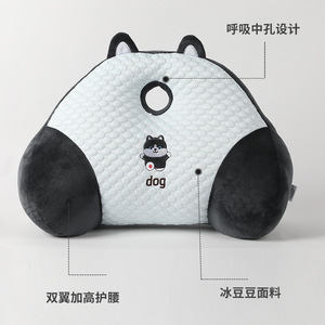 เบาะรองหลังรูปตัวยู ลายการ์ตูนสุนัข น่ารัก นุ่มสบาย สำหรับใช้ในออฟฟิศหรือบนเตียง - Product Image 3