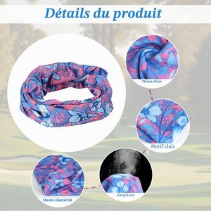 Masque facial et cache-cou tubulaire multifonctionnel en polyester pour moto et cyclisme, imprimé personnalisé, respirant, doux, type bandana et écharpe - Product Image 3
