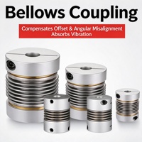 Accouplement à soufflet en alliage d'aluminium LK6 à couple élevé pour servomoteur, vis mère et encodeur
