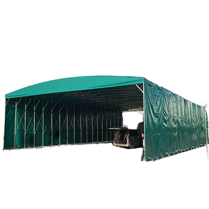Auvent coulissant mobile d'extérieur, grande tente d'ombrage pour entrepôt, protection solaire imperméable, fabricant d'auvents mobiles d'extérieur - Product Image 5