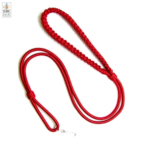 Cordon en soie rouge OEM, vente en gros, cordon de sifflet personnalisé de couleur, fourniture en vrac, uniformes pour organisations et officiers, épaules - Product Image 5