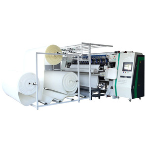 Machine à coudre multi-aiguilles à point de chaînette HC3000 <span class=keywords><strong>d</strong></span>'<span class=keywords><strong>occasion</strong></span> pour la fabrication de housses de <span class=keywords><strong>matelas</strong></span>, équipement de matelassage textile <span class=keywords><strong>d</strong></span>'<span class=keywords><strong>occasion</strong></span> - Product Image 1
