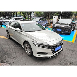 For Honda 10th Gen Accord 2018-2021 Car Front Bumper <b>Lip</b> Splitter Diffuser Body Kit <b>Gloss</b> Black Protector Modification Part - Product Image 6