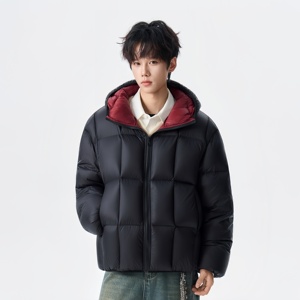 Ultima Giacca Imbottita da Uomo, Giacca Invernale con Cappuccio di Alta Qualità, Realizzata Professionalmente con Nylon Trapuntato Personalizzato - Product Image 3