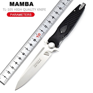 มีดพับสแตนเลสแข็งแรงทนทาน รุ่น HK Mamba ของรัสเซีย สำหรับกิจกรรมกลางแจ้ง ตั้งแคมป์ ตกปลา พกพาสะดวก EDC มีดทางยุทธวิธี OEM - Product Image 6