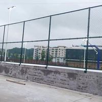 Clôture en treillis galvanisé et PVC personnalisable, anti-vol, résistante à la rouille, pour cour, stade, maille losange