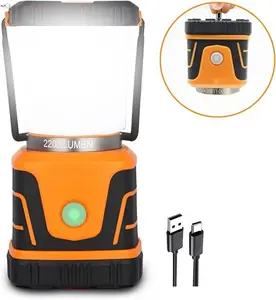 Linterna de camping NPOT recargable 2200LM linterna LED linternas para camping de emergencia 4 modos de luz, Banco de energía de 4400mAh