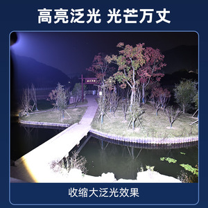 ไฟฉาย LED เลเซอร์แบบใหม่ ชาร์จไฟได้ผ่าน USB ไฟทำงานอุตสาหกรรม ความสว่างสูง ระยะไกล ผิวขัดเงา - Product Image 5