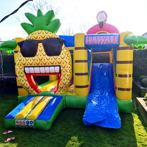 Castillo Inflable Multijuego Hawaii con Tobogán, Casa de Brinco Comercial para Niños, Material de PVC, Capacidad de 500 kg, 3 Años de Garantía - Product Image 1