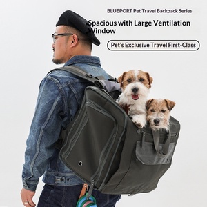 <span class=keywords><strong>Sac</strong></span> <span class=keywords><strong>à</strong></span> <span class=keywords><strong>dos</strong></span> rectangulaire portable bleu grande capacité avec fermeture éclair pour animaux de compagnie, idéal pour bouledogues <span class=keywords><strong>français</strong></span> et chats, <span class=keywords><strong>à</strong></span> porter sur les deux épaules - Product Image 3