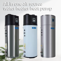 Chauffe-eau solaire thermodynamique tout-en-un 150L 200L 300L en acier inoxydable avec garantie de 2 ans pour l'eau chaude sanitaire (EWS) pour hôtels et extérieur