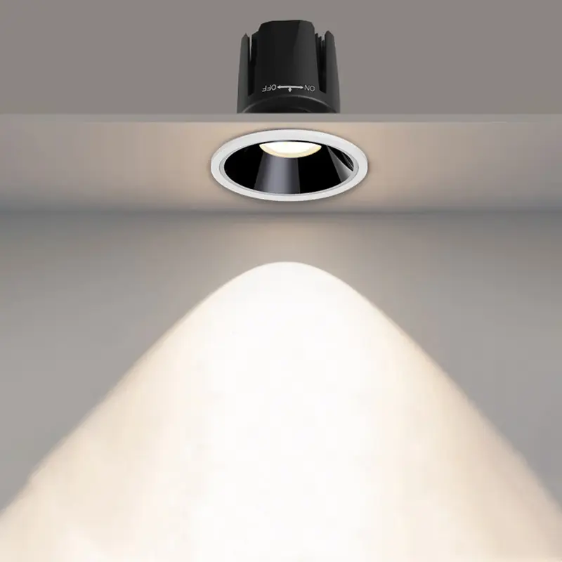 Very Competitive Price Diecast Aluminum Recessed COB Wall Washer Spot Downlight Indoor Lighting