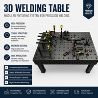 Table de soudage entièrement nitruée 3000x1500, établi de soudage en fonte à positionnement multi-angles
