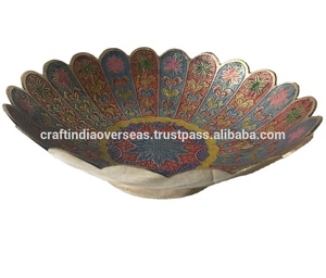 Frutero decorativo artesanal de latón multicolor Venta caliente Nuevo diseño Bandeja de servicio de moda Mejor precio Tazón de lujo - Product Image 2