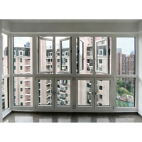 Ventana Abatible Horizontal de PVC con Vidrio Laminado, Cierre Multipunto de Acero Inoxidable para Oficina o Villa, Insonorizada, ISO9001