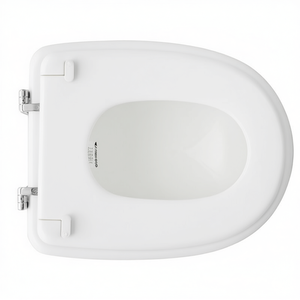 Asiento de inodoro para inodoro Cesame Aretusa, blanco, con bisagras ajustables en forma de 6 y bisagras de lazo, 50.5 cm de longitud - Product Image 3