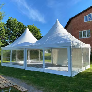 5x5m ignifugo yurte in PVC isolato Pagoda impermeabile tenda evento tenda tenda in alluminio capriata per la vendita Australia yurta - Product Image 2