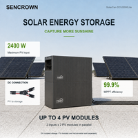 Système de stockage d'énergie solaire avec onduleur hybride 2000W, batterie LiFePO4 51.2V, capacité extensible pour l'alimentation de secours domestique hors réseau