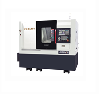 Tour à taraudage et fraisage CNC CK46MY à prix compétitif du fabricant, tour universel CNC pour le métal