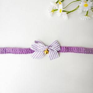 Baberos tejidos para mascotas, baberos para gatos y perros, pajaritas, accesorios bonitos para perros pequeños, ragdolls, ositos de peluche azules y blancos - Product Image 5