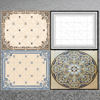 Carreaux de sol antidérapants en brique réfractaire mate de qualité supérieure 800x800mm, motif décoratif pour salon, hôtel, bureau, mur intérieur