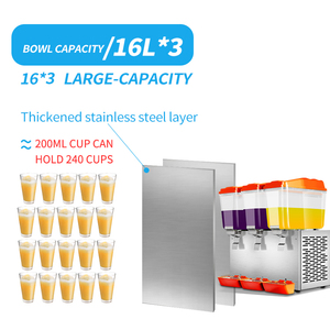 MK-<strong>JD316</strong> Miken 3 Reservoirs 16L*3 Machine a Melanger Chaude Et Froide Commerciale Distributeur De Jus a Vendre - Product Image 4