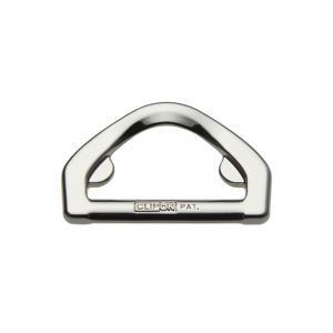 Anillo Metálico en D AK450-112-NKL, Alta Resistencia, Apto para Productos de Exterior, Collar para Mascotas - Product Image 1