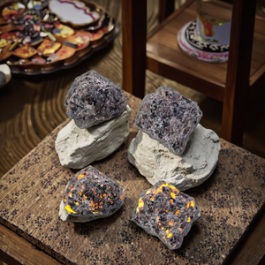 แร่คริสตัล yooperlites สีส้มระยิบระยับสำหรับงานฝีมืออื่นๆ - Product Image 4