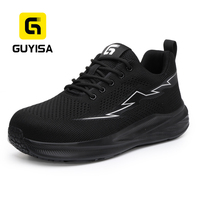 Zapatos de Seguridad GUYISA con Puntera de Acero, Ligeros, Transpirables, Industriales, con Cordones, para Hombre y Mujer, de Horma Ancha, para Trabajo y Deporte