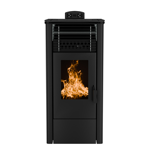 Fabricantes venta 11KW hierro fundido madera cohete estufa moderna calefacción interior <span class=keywords><strong>Pellet</strong></span> chimenea instalación independiente - Product Image 6