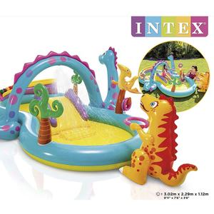 <span class=keywords><strong>Piscina</strong></span> <span class=keywords><strong>Inflable</strong></span> Portátil <span class=keywords><strong>INTEX</strong></span> 57135 Dinosaur Park de PVC para Exteriores, <span class=keywords><strong>Piscina</strong></span> para Bebés, <span class=keywords><strong>Piscina</strong></span> Infantil, <span class=keywords><strong>Piscina</strong></span> de Agua, Venta al Por Mayor OEM B02 - Product Image 2