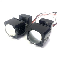 Accessoires automobiles HYML, projecteur Bi LED carré pour Mini 1.5, faisceau Hi/Lo, projecteur LED blanc 6000k, lentille transparente
