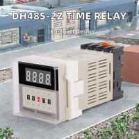 Miniatur Relay pengatur waktu penundaan ukuran dengan 220V/110V AC/DC 24V/12V soket segel dasar waktu SPDT