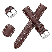 16 18 20 22mm de largeur en cuir IWatch Bracelet de montre de remplacement en cuir avec boucle en acier inoxydable à goupille à dégagement rapide