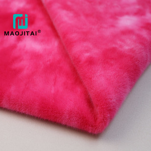 Tie Dye Đồ Chơi Sang Trọng Vải Bán Buôn In Ấn Nhân Tạo Thỏ Lông Mùa Đông/Đồ Chơi/Quần Áo - Product Image 2