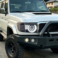 Ensemble de phares LED KGKB pour Toyota Land Cruiser LC76 LC71 2006-2023, mise à niveau avec lentille de projecteur 6000K, clignotant, Plug & Play