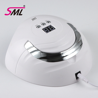 Lampe à ongles UV LED SML avec poignée portable, écran LCD, plusieurs réglages de minuterie, séchage rapide du gel pour salon, maison, manucure, nail art