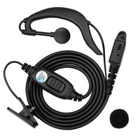 Écouteur pour talkie-walkie avec micro PTT, accessoires de casque radio bidirectionnel compatibles avec les radios POC Rico T310 T320 T368 T520 T620