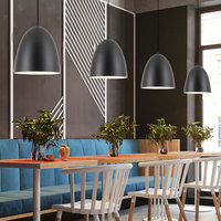 Luminaire suspendu vintage industriel en métal noir, style farmhouse, pour cuisine, salle à manger, restaurant