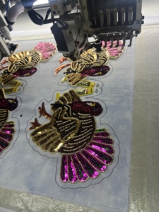 Áo thêu 3D cá nhân hóa dễ dàng, đính <span class=keywords><strong>sequin</strong></span>, hạt cườm, họa tiết gà tây Lễ Tạ ơn, dành cho áo hoodie, áo nỉ - chủ yếu là vải - Product Image 4