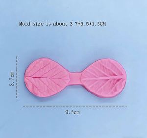 Maple Leaf Texture Silicone <b>Mold</b>, Flower & Petal Baking Mould, <b>Cake</b> Decorating Tools, Soft Candy Decor Accessories - Product Image 2