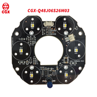 Placa LED PCBA de Cobre de 1 oz con LED IR Blanco de Doble Chip CGX, ODM OEM Personalizada, 12V, Luz de Relleno para Visión Nocturna de Cámaras de Seguridad CCTV