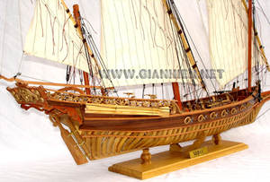 XEBBEC Bateaux modèles en bois peints pour la décoration intérieure Artisanat de style nautique pour l'art et l'artisanat Coffret cadeau inclus - Product Image 6