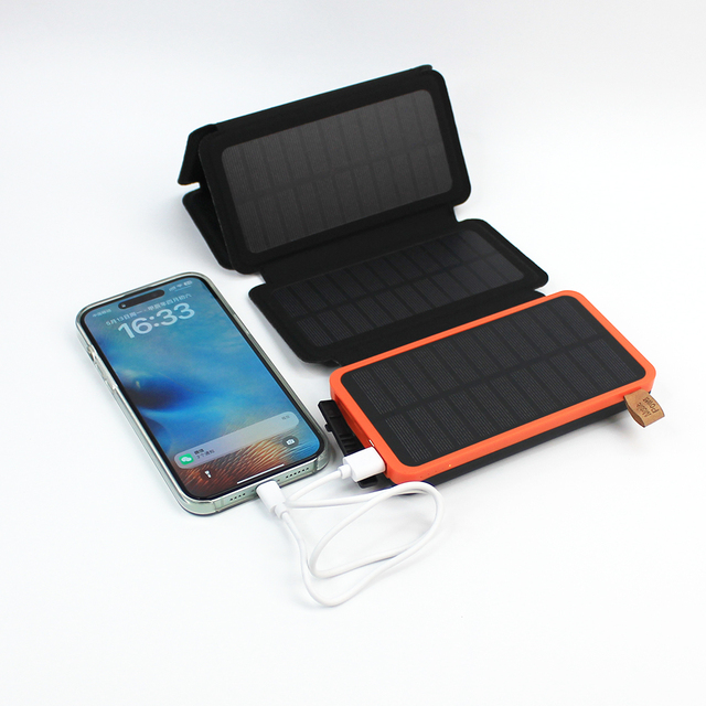 High-Capacity 4Section Mobile Accessories Phone 30000mAh Folding Solar Power Bank Solar Powerbank Panels Charging 20000mAh 10000